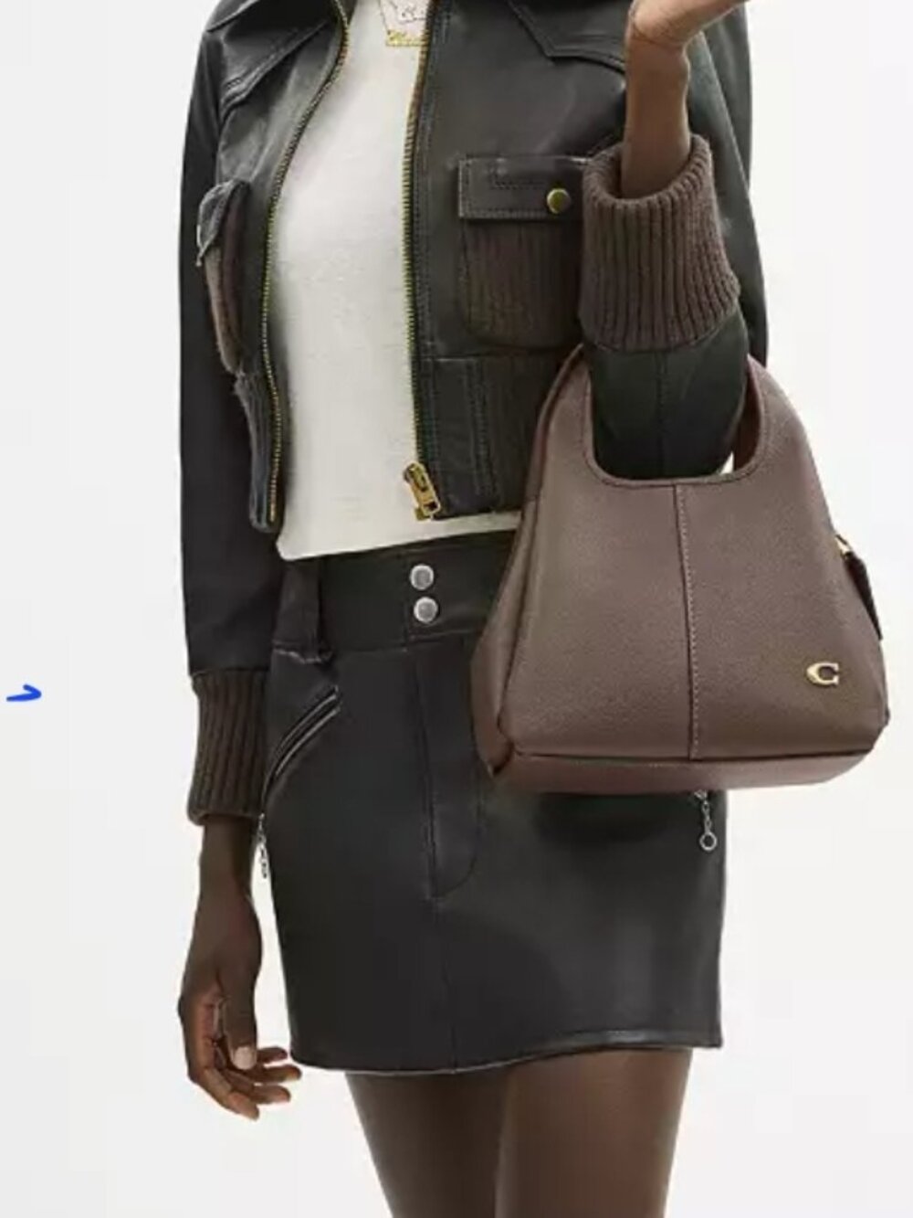 Nwt Coach Lana 23 Pebble leather, color: dark stone - Picture 3 of 11
